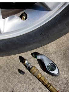 Check and adjust tire pressure regularly