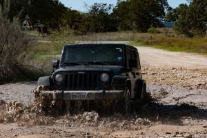 It's an off-road vehicle, but this is probably not covered by the new car warranty.