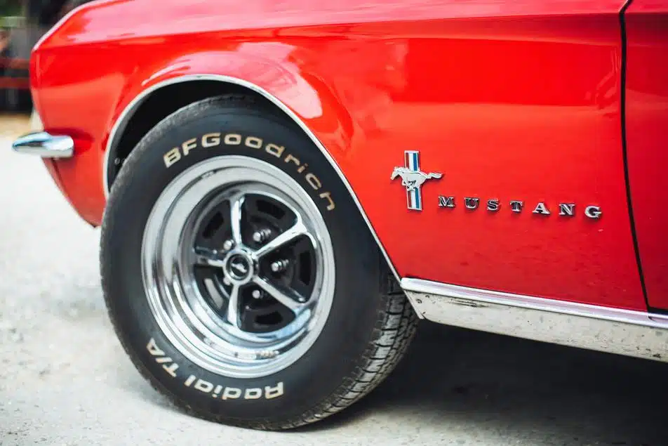 new bf goodrich tire installed on vehicle